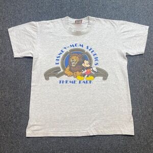 Disney Designs MGM Studios Theme Park Shirt Sz L Mens‎ Vintage 90s Mickey Lion